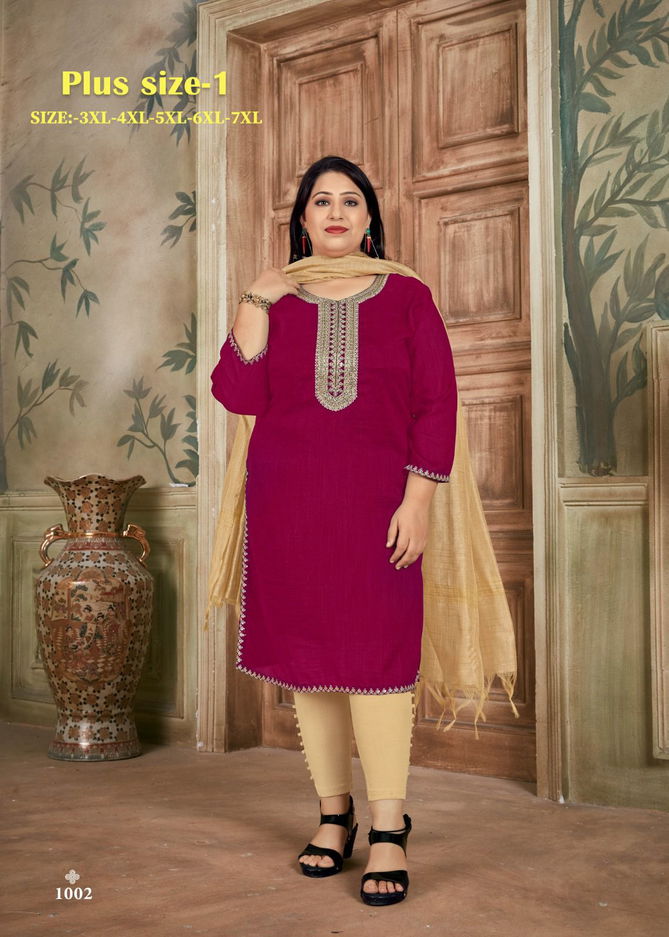 Plus Size V 1 Designer Kurtis Catalog